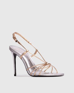 Fern 100 in Silver & Gold Leather