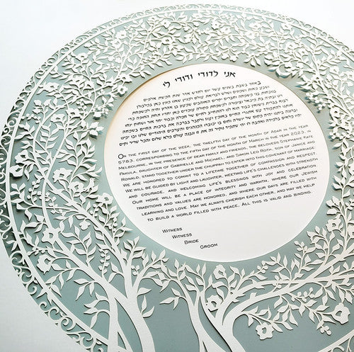 Blooming Tree Ketubah Circle