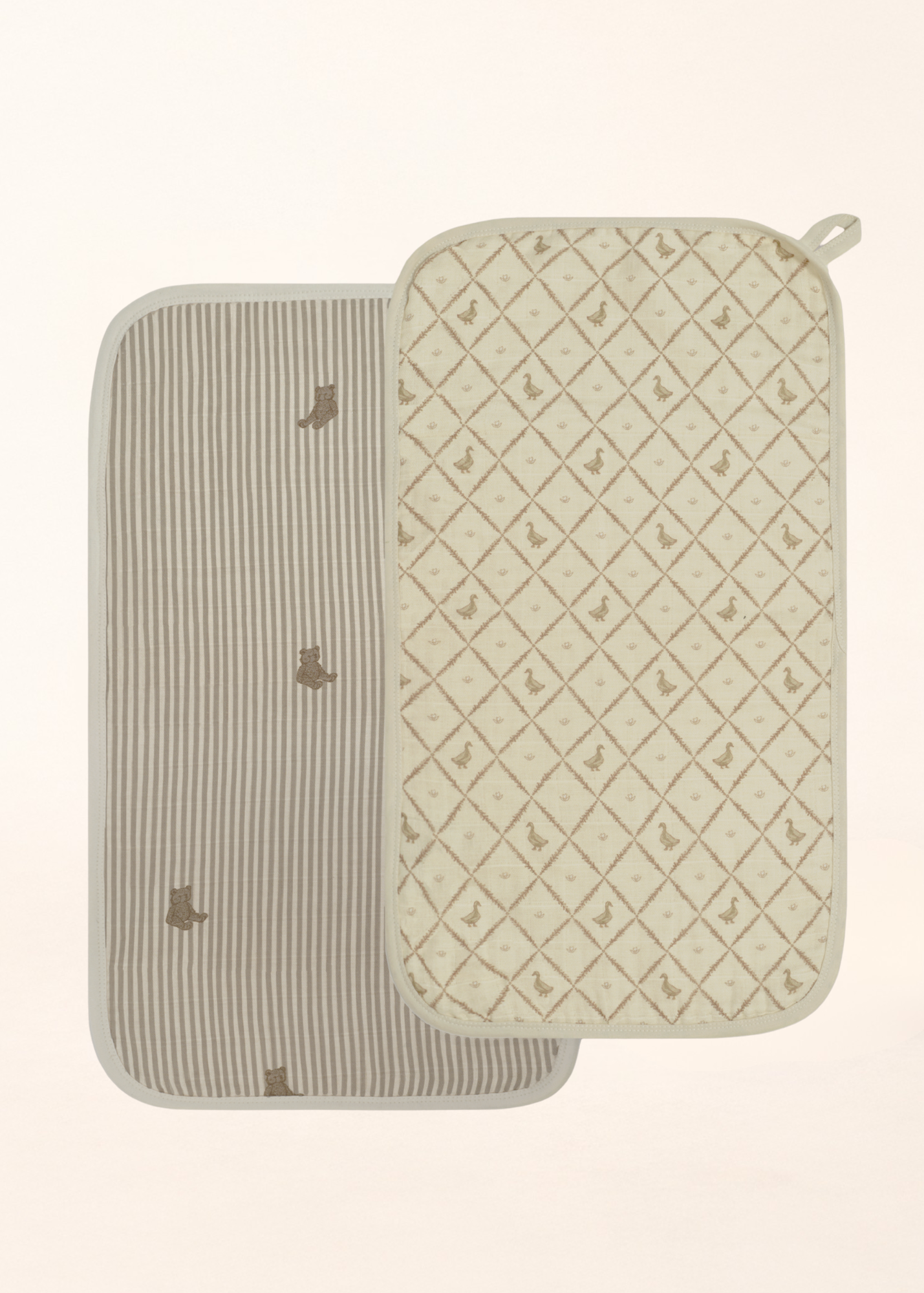 Bear & Butter Yellow Duck - Premium Muslin Burp Cloth 2-Pack