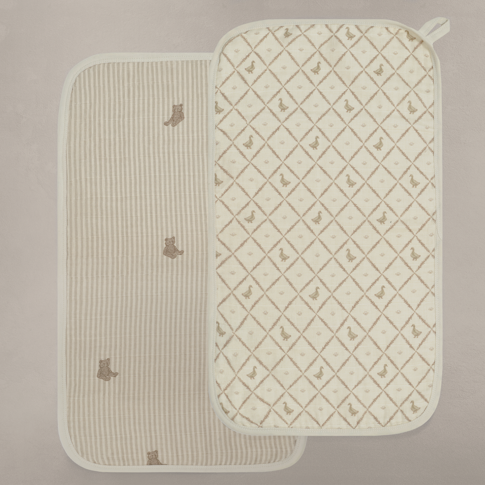 Bear & Duck - Premium Muslin Burp Cloth 2-Pack