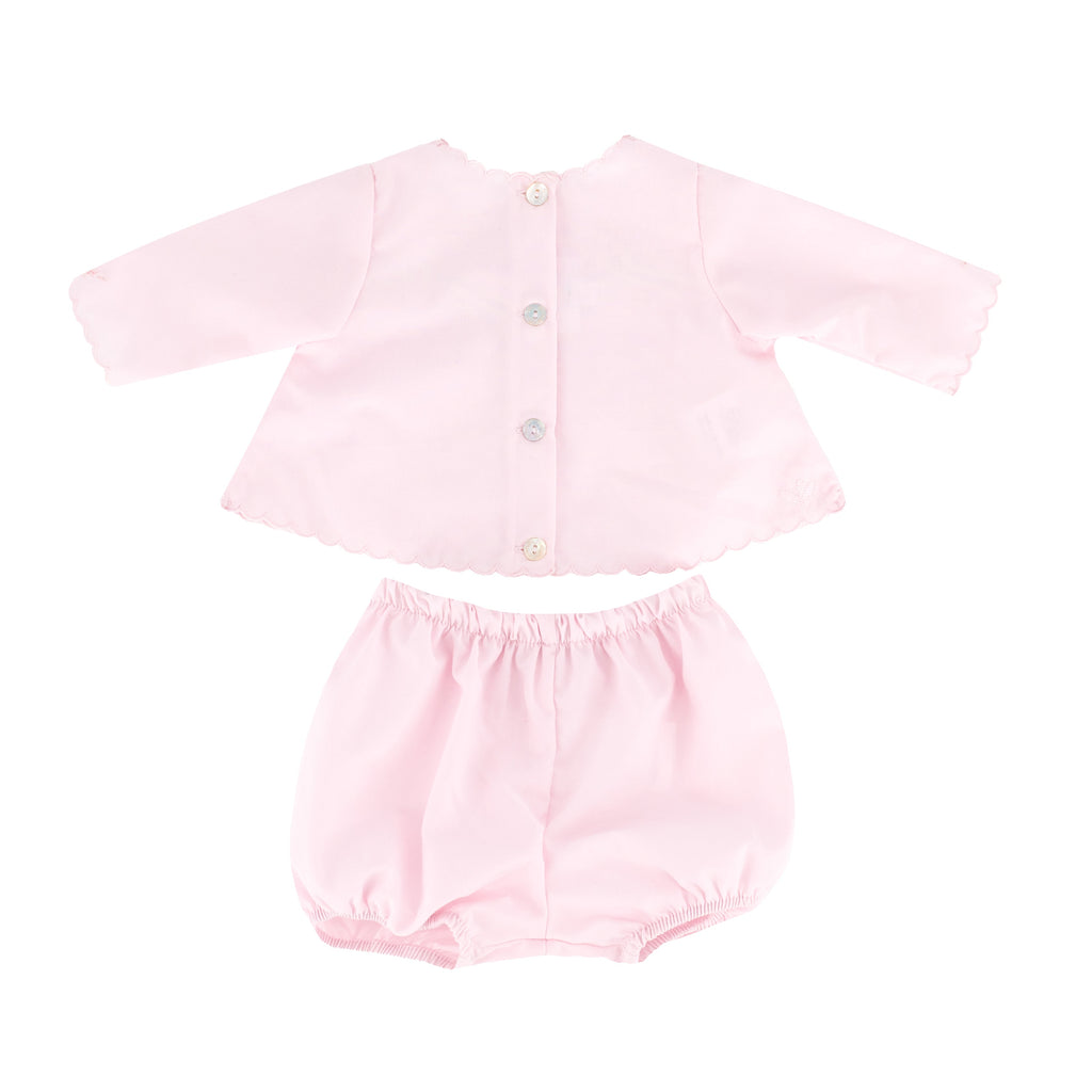Baby's First Shirt & Bloomers in Pink