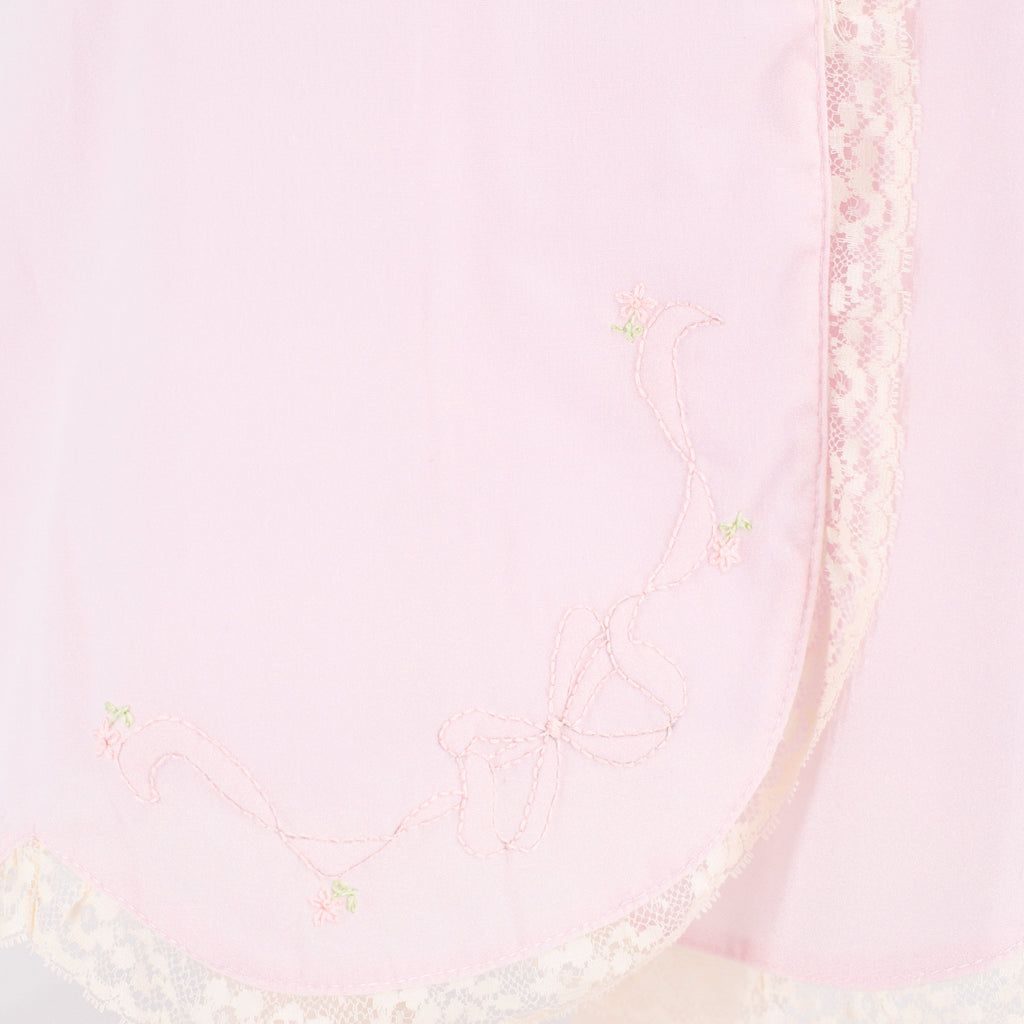Baby Gown With Bonnet in Pink