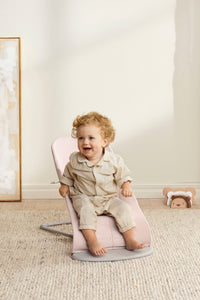 Bouncer Bliss in Woven Mélange Light Pink