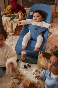 Bouncer Bliss in Woven Mélange Blue