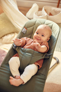 Bouncer Bliss in Petal Quilt Dark Green