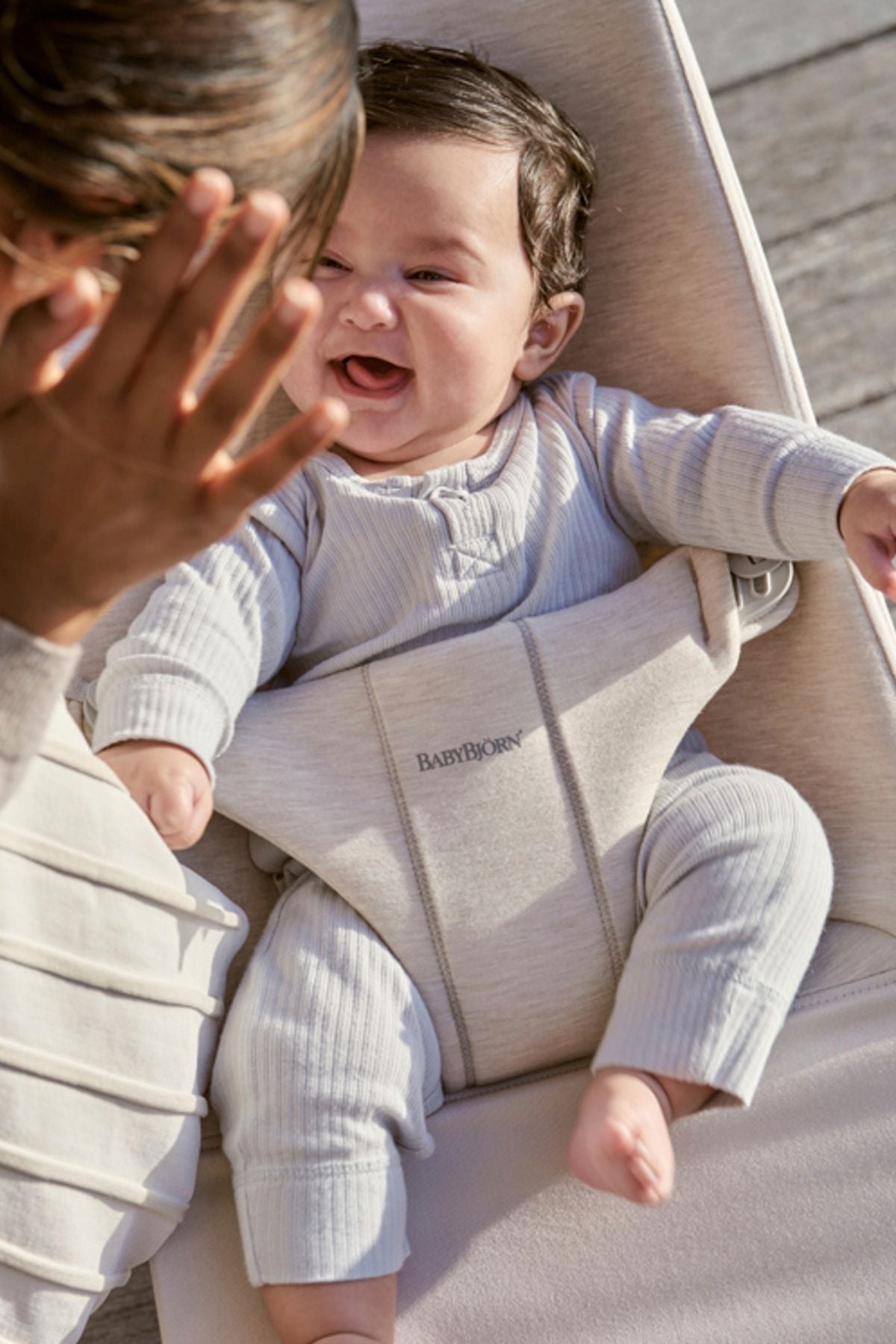 Bouncer Bliss in Jersey Light Beige