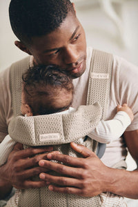 Baby Carrier Mini in Mesh Gray Beige