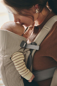 Baby Carrier Mini in Mesh Gray Beige