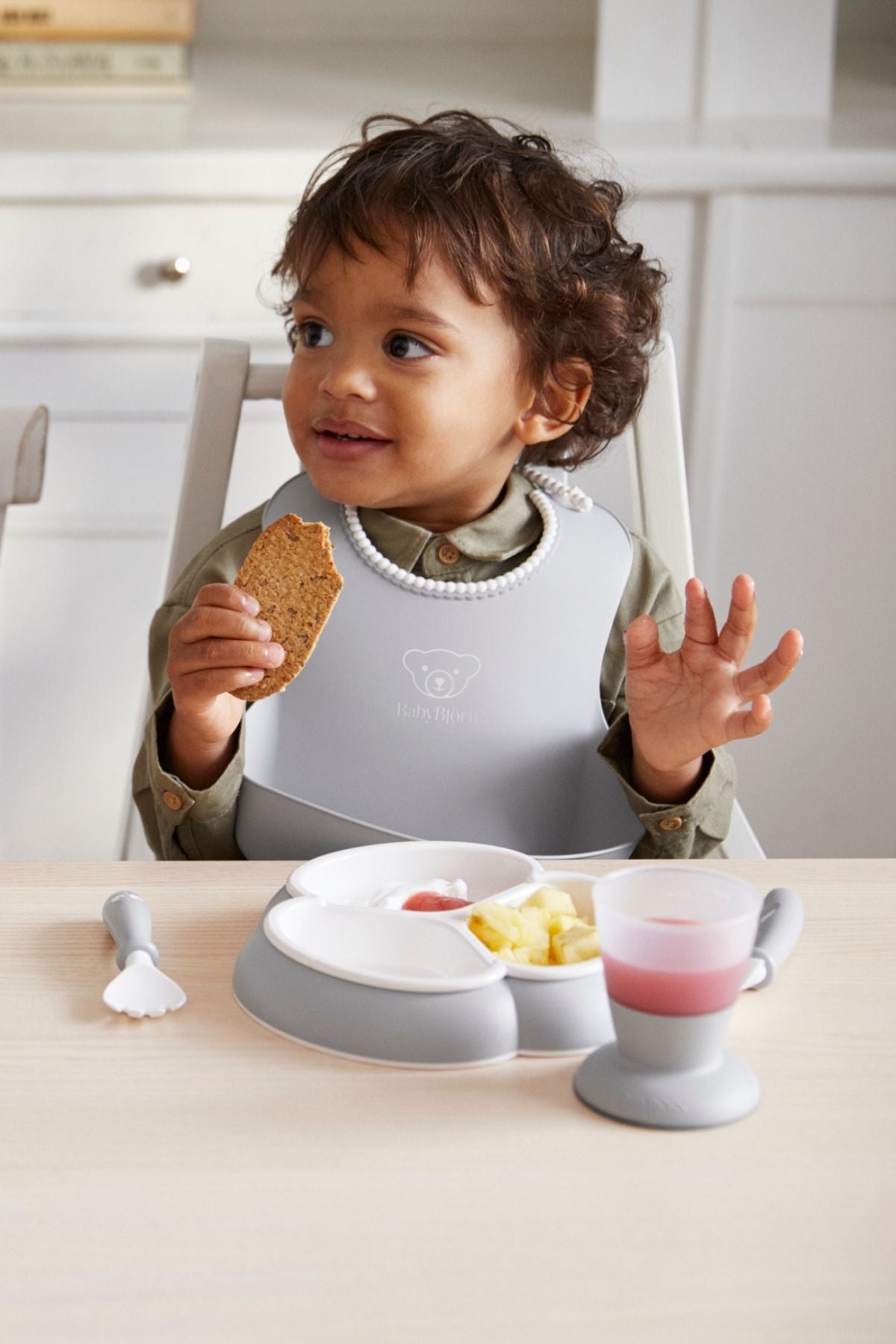 Baby Dinner Set in Gray