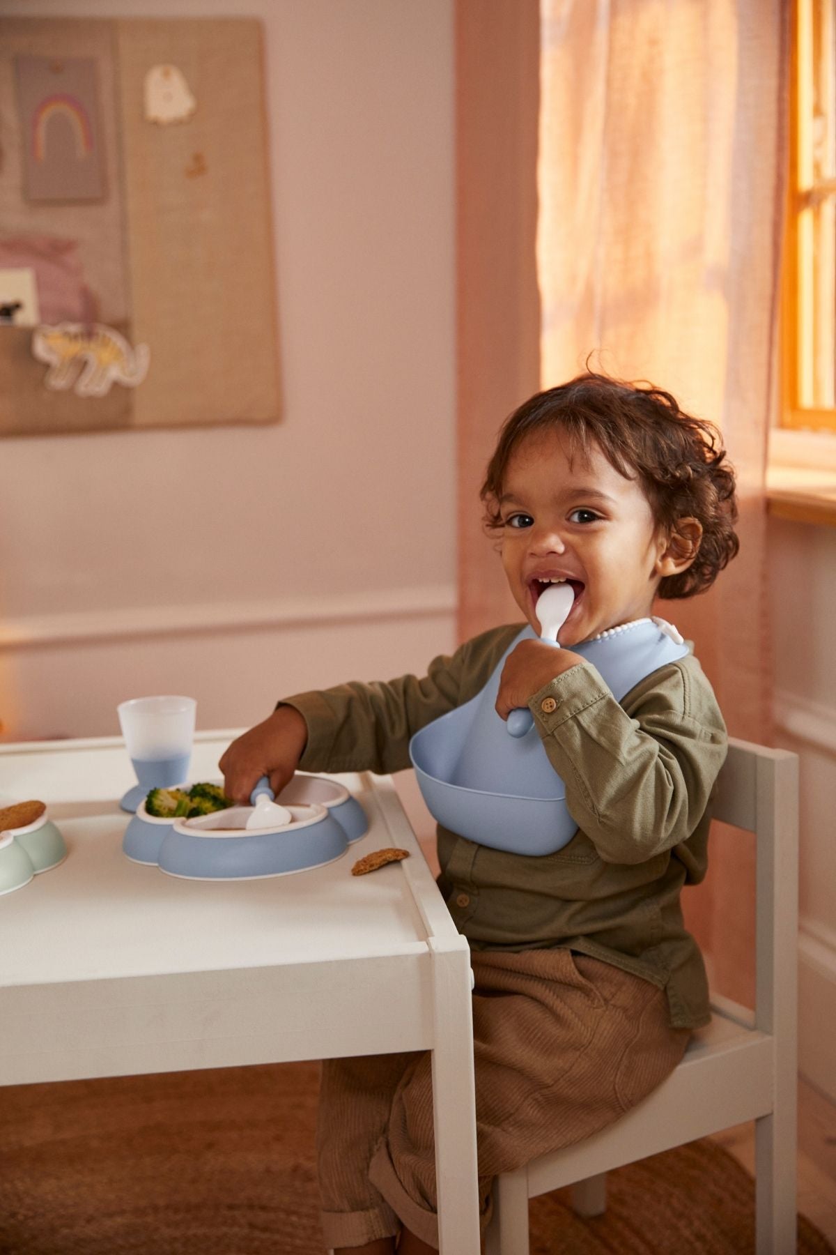 Baby Dinner Set in Powder Blue