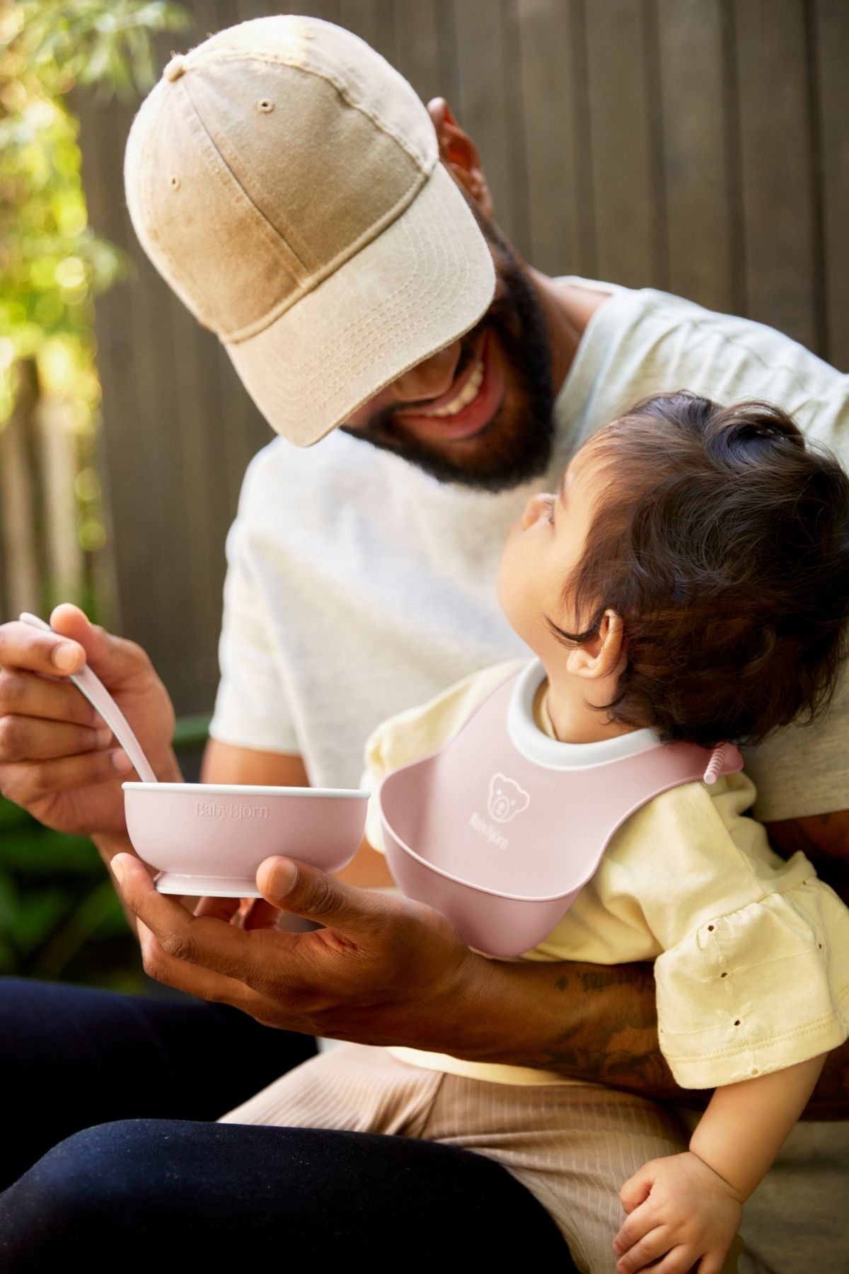 Baby Feeding Set in Powder Pink, Set of 3