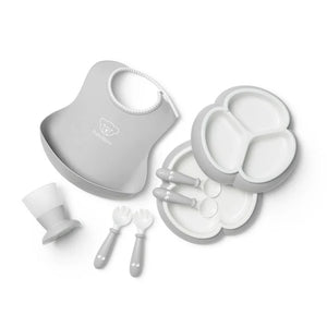 Dinnerware Set in Gray, Set of 8