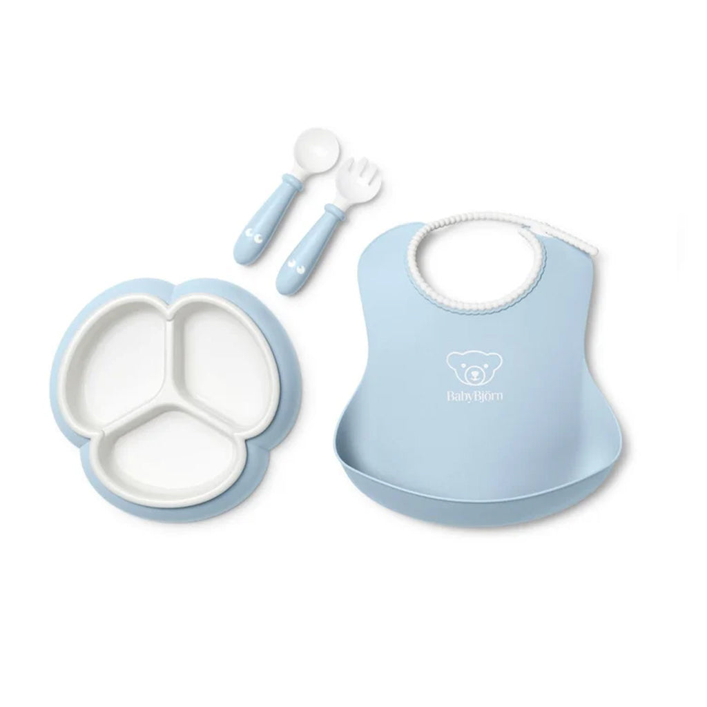 Mealtime Set in Powder Blue, Set of 4