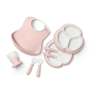 Dinnerware Set in Powder Pink, Set of 8