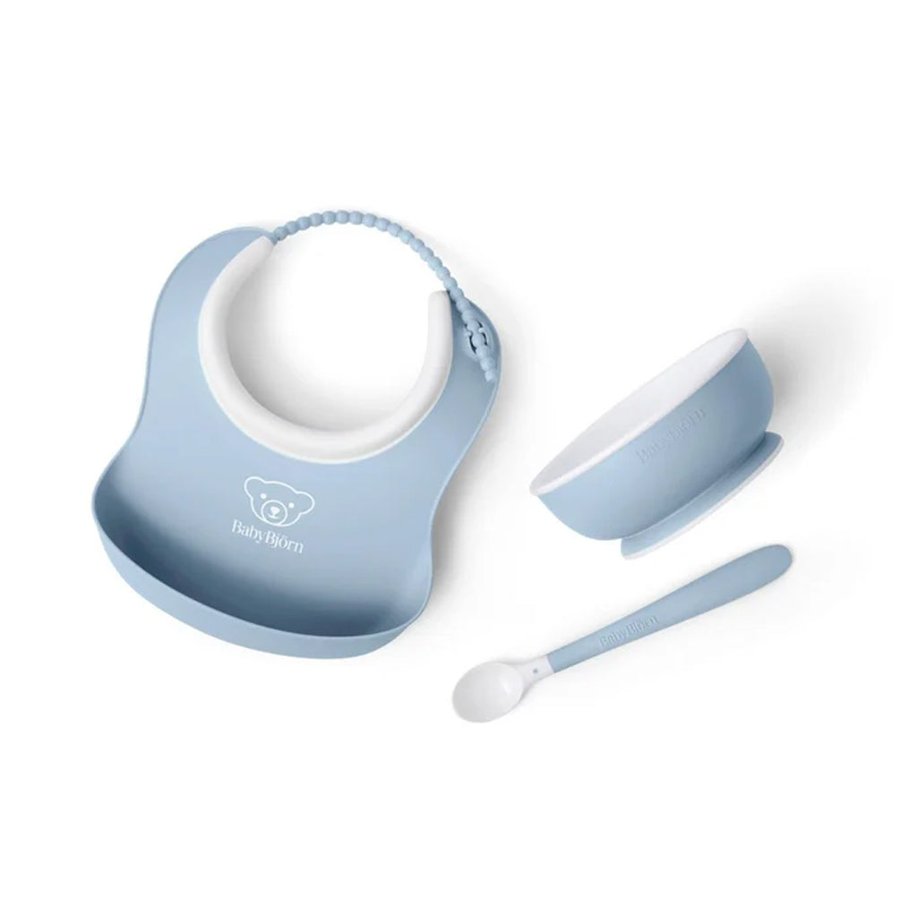 Baby Feeding Set in Powder Blue, Set of 3