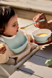 Baby Feeding Set in Powder Green, Set of 3