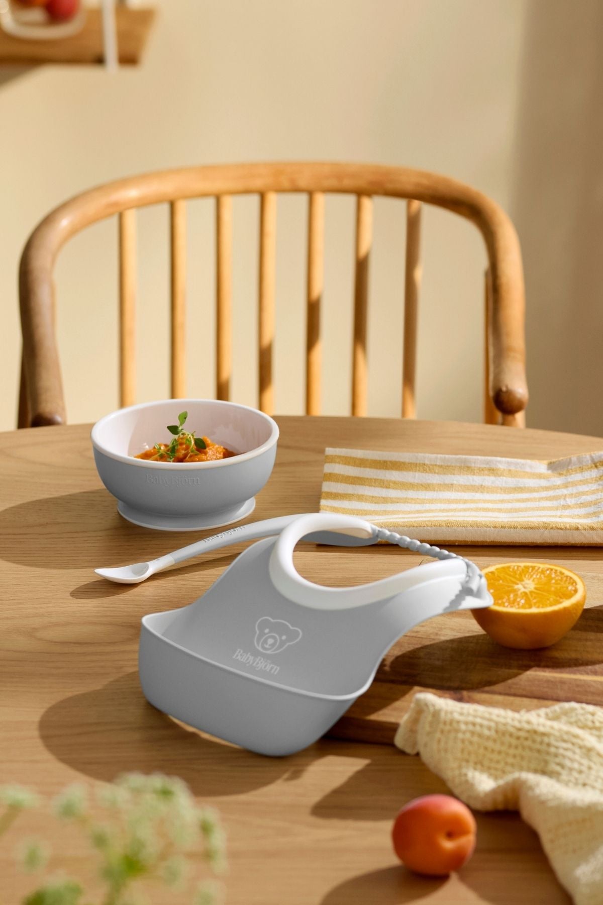 Baby Feeding Set in Gray, Set of 3