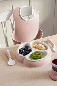 Mealtime Set in Powder Pink, Set of 4