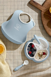 Mealtime Set in Powder Blue, Set of 4