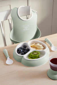 Mealtime Set in Powder Green, Set of 4