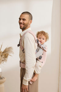 Baby Carrier Harmony in Woven Mélange Light Pink