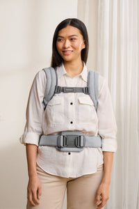 Baby Carrier Harmony in Woven Mélange Light Gray