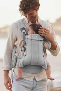 Baby Carrier Harmony in Woven Mélange Light Gray