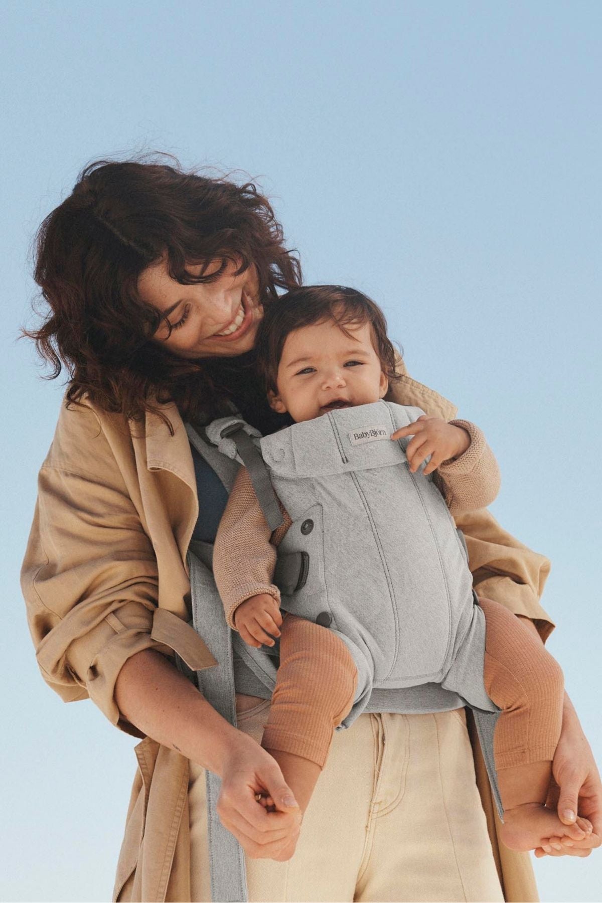 Baby Carrier Harmony in Woven Mélange Light Gray