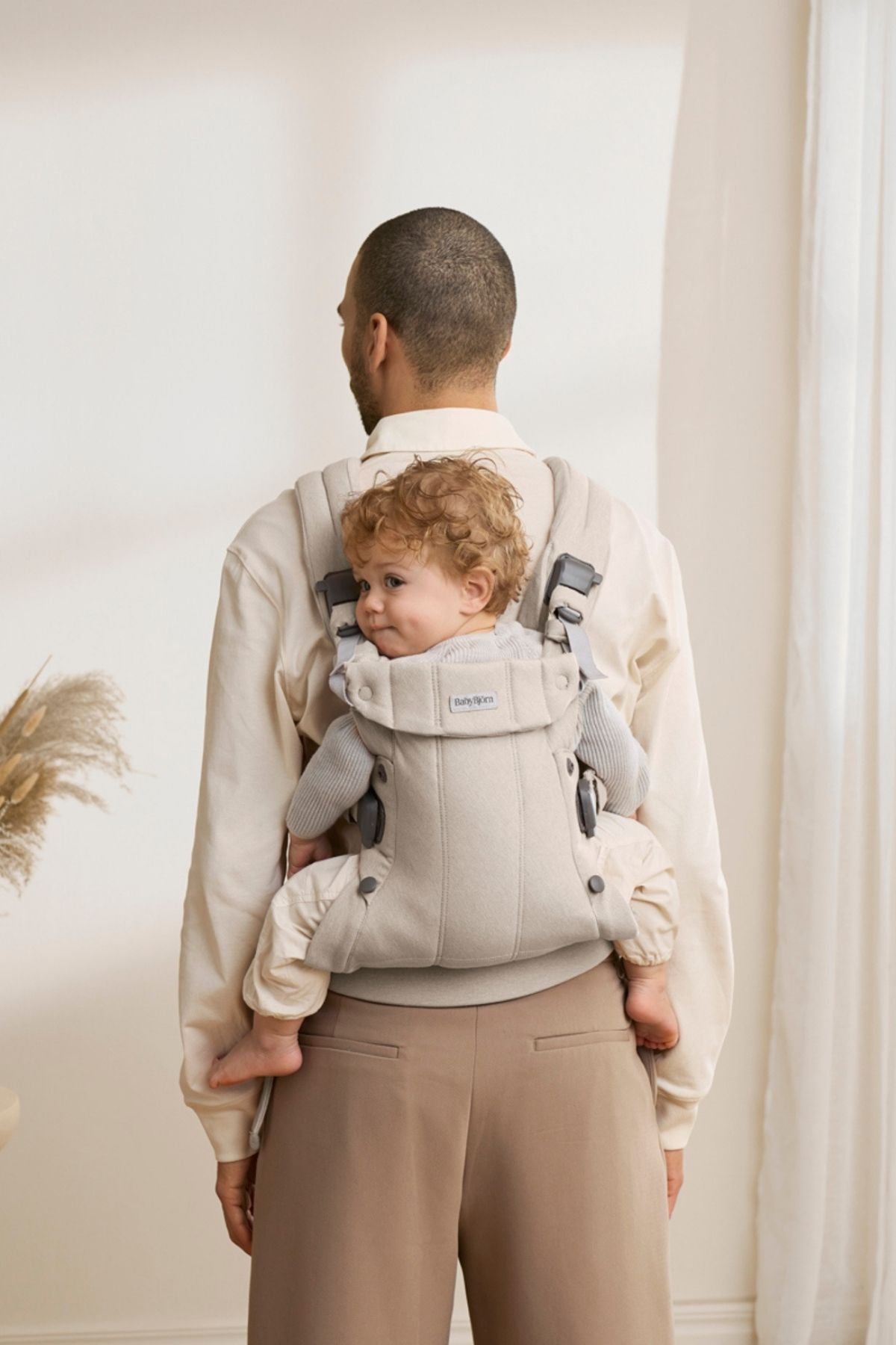 Baby Carrier Harmony in Woven Mélange Light Beige