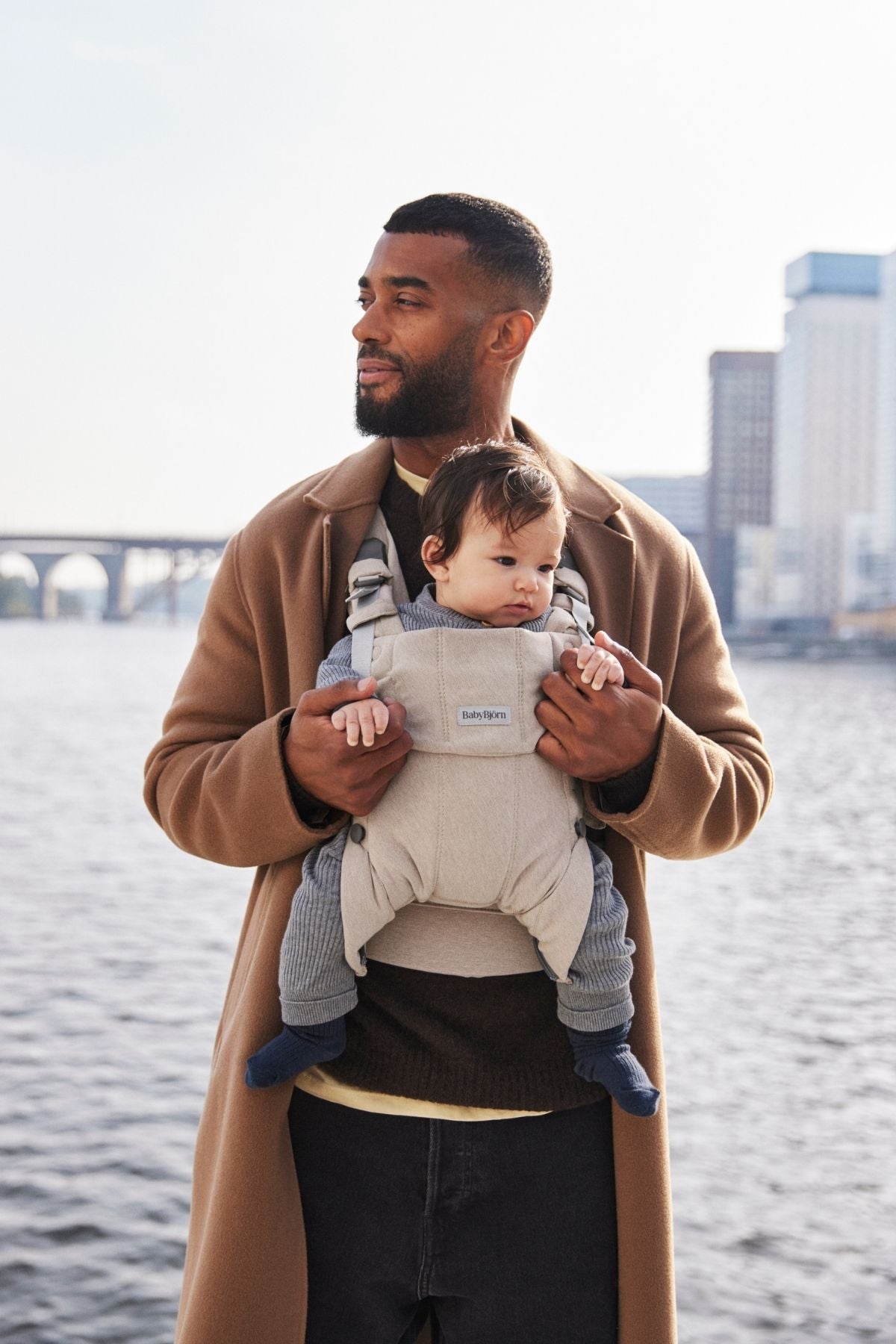 Baby Carrier Harmony in Woven Mélange Light Beige