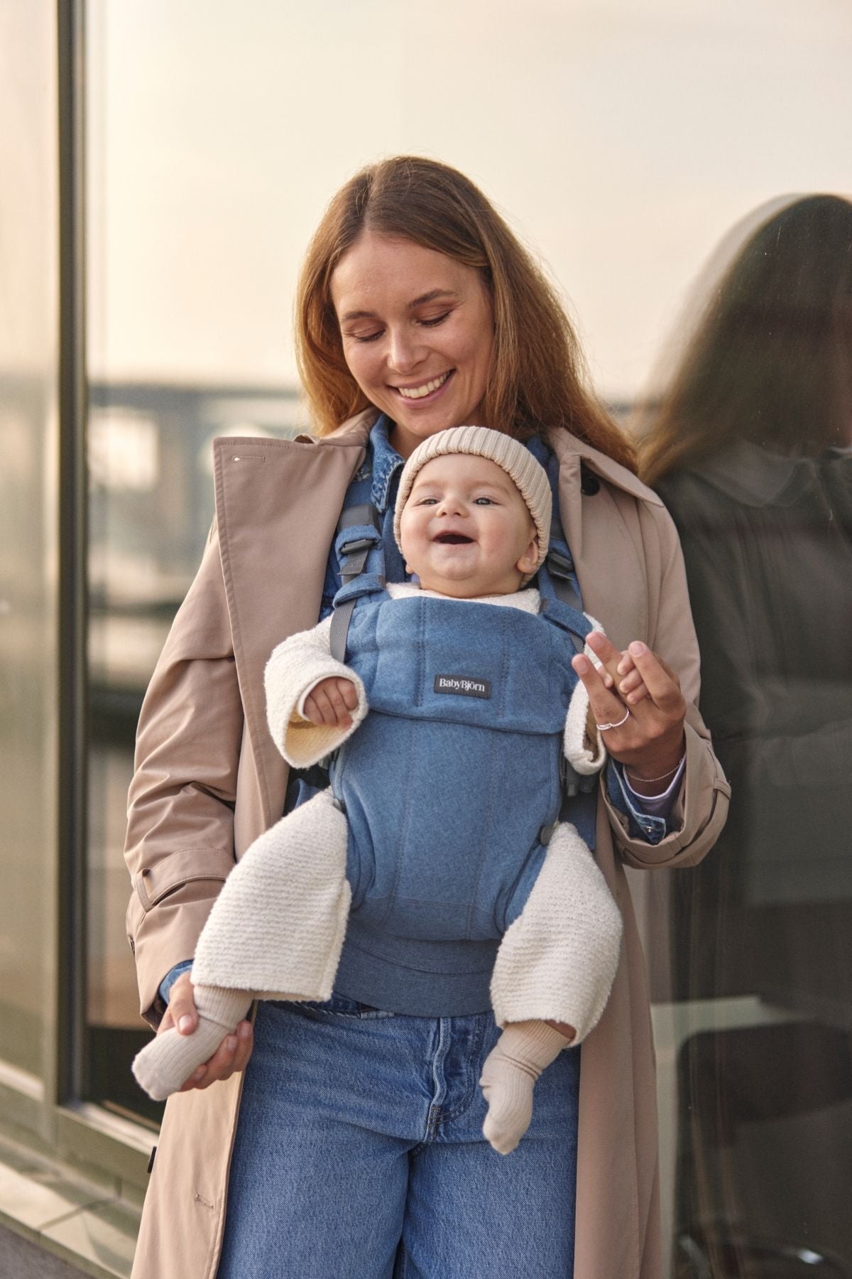 Baby Carrier Harmony in Woven Mélange Blue