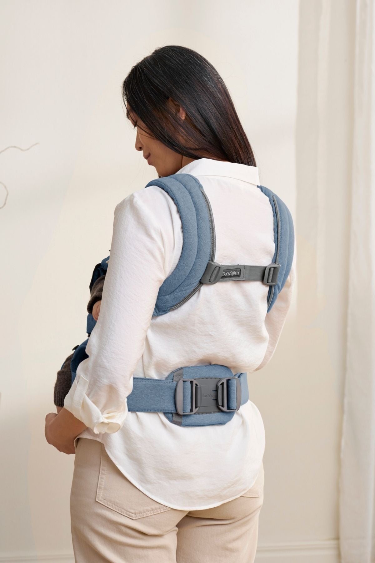 Baby Carrier Harmony in Woven Mélange Blue