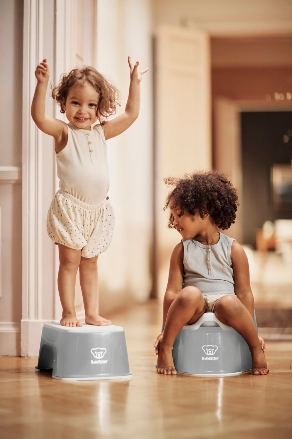 Potty Training Bundle in Gray & White