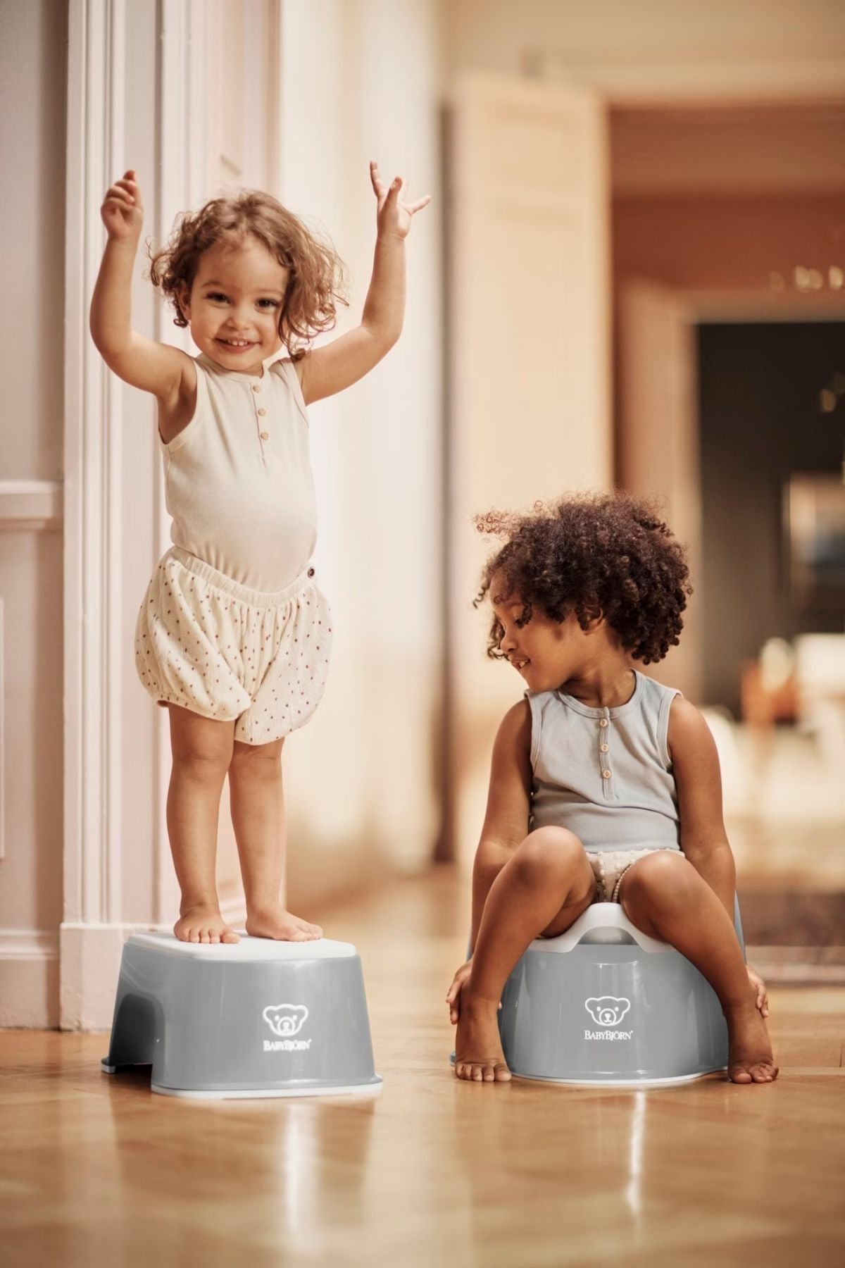 Potty Training Bundle in Gray & White