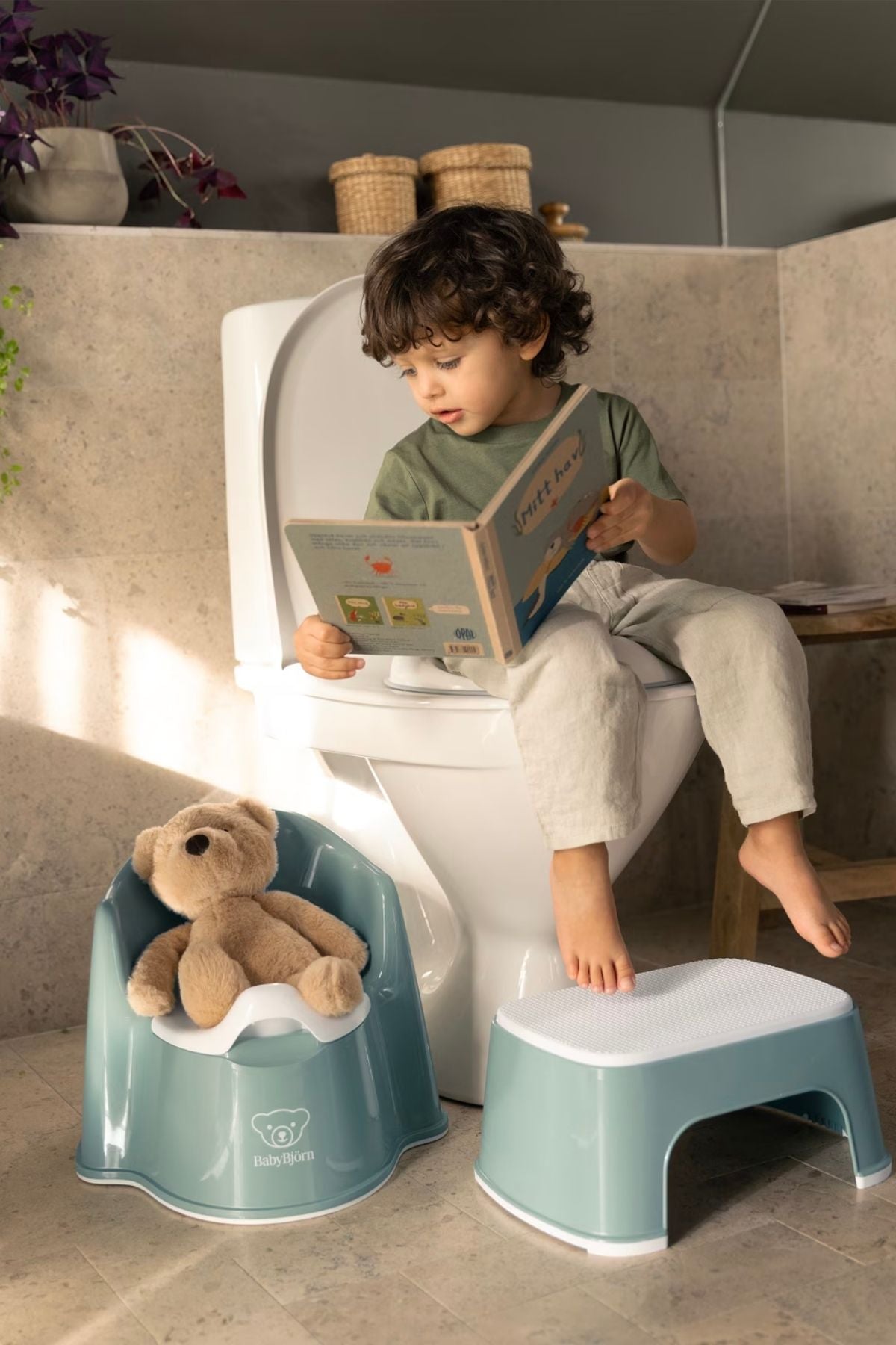 Potty Training Bundle in Deep Green & White