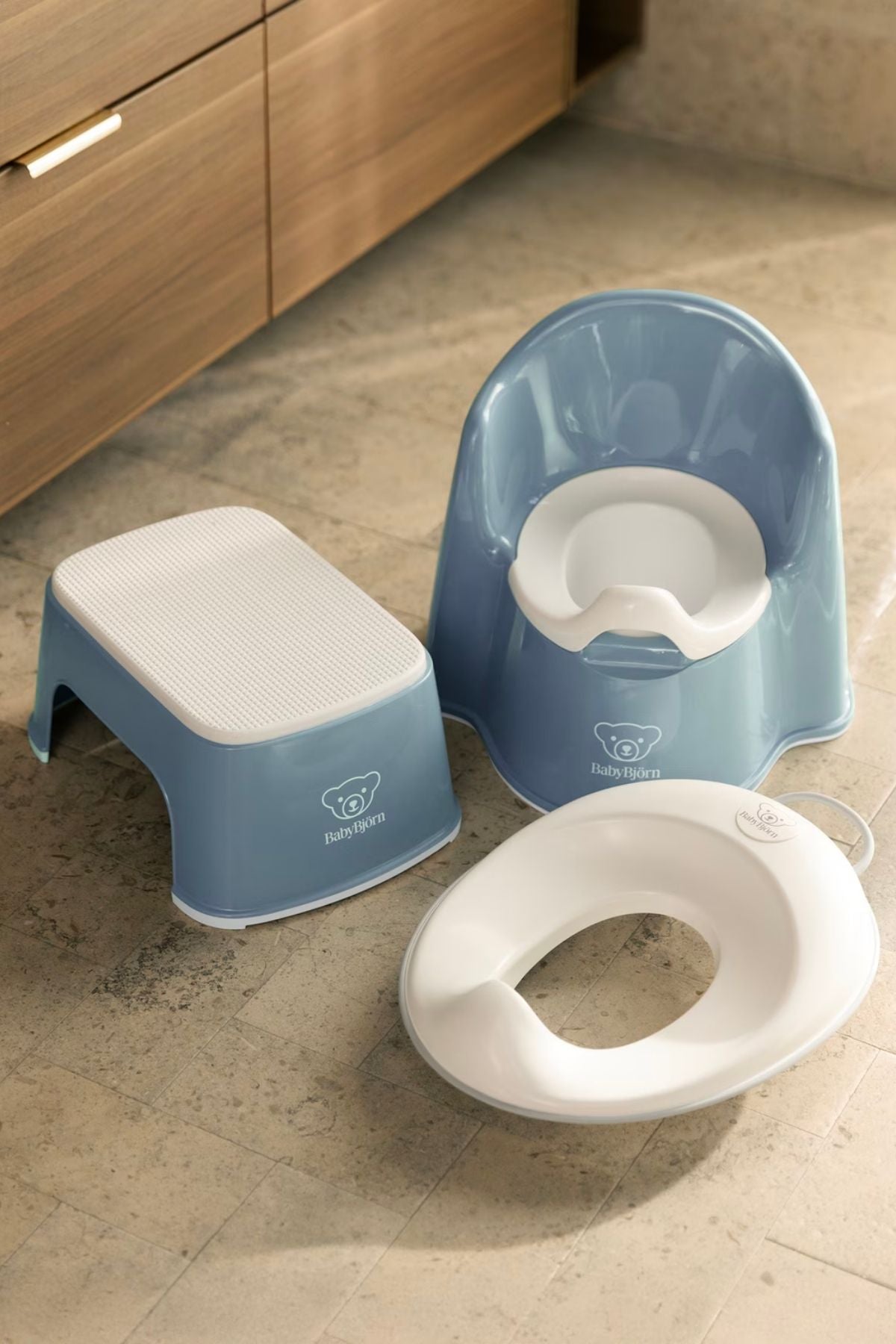 Potty Training Bundle in Deep Blue & White