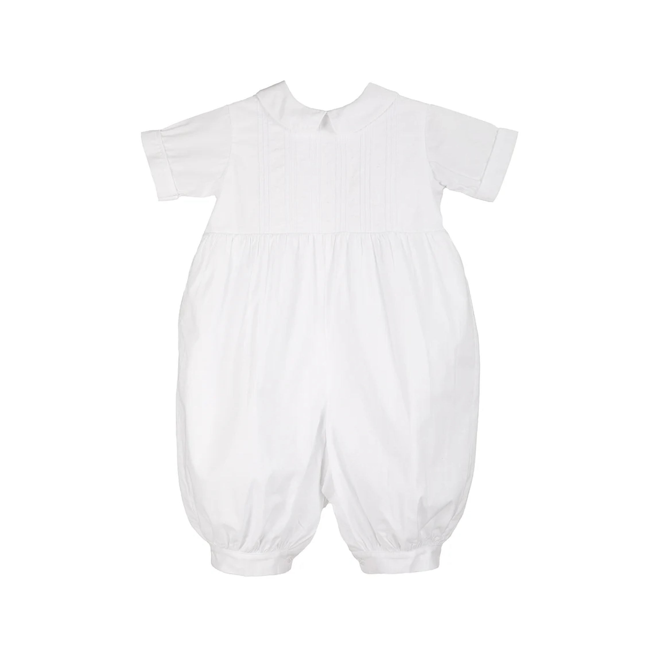 Baby Boys White Romper