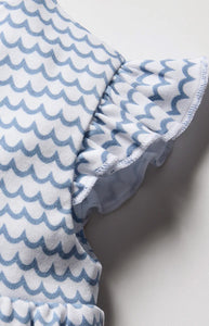 Baby’s Pima Isla Play Romper in La Mer