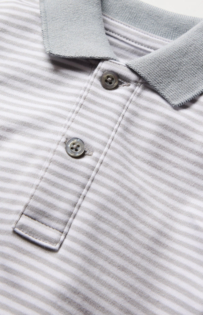 Baby’s Pima Louis Play Romper in Grey Stripe