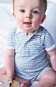 Baby’s Pima Louis Play Romper in La Mer