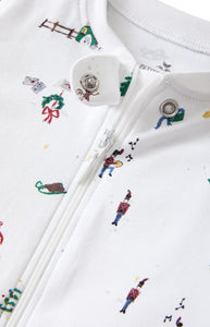Baby’s Pima Romper in Holiday Town