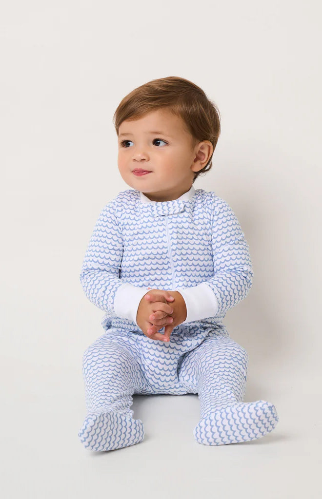 Baby’s Pima Snug Fit Romper in La Mer