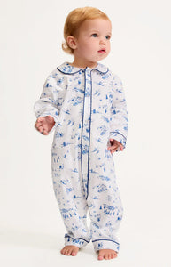 Baby’s Twill Cambridge Romper in Chalet Toile