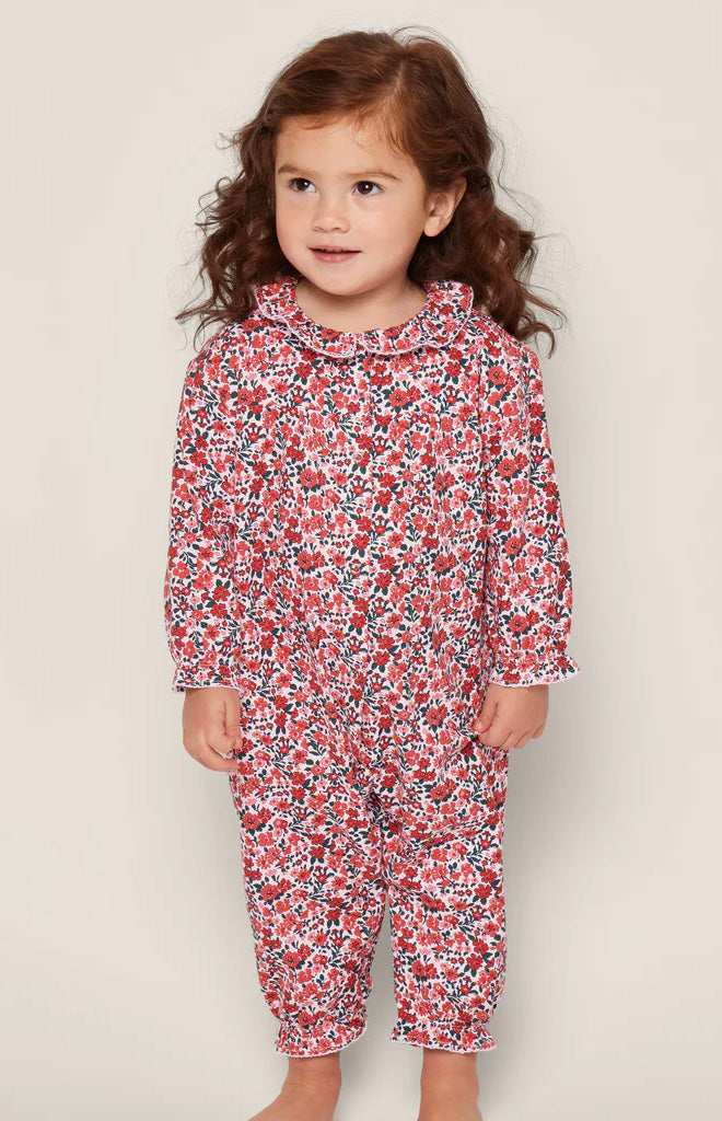 Baby’s Twill Madeline Romper in Fleurs des Bois