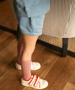 Bailey Short in Dusty Blue