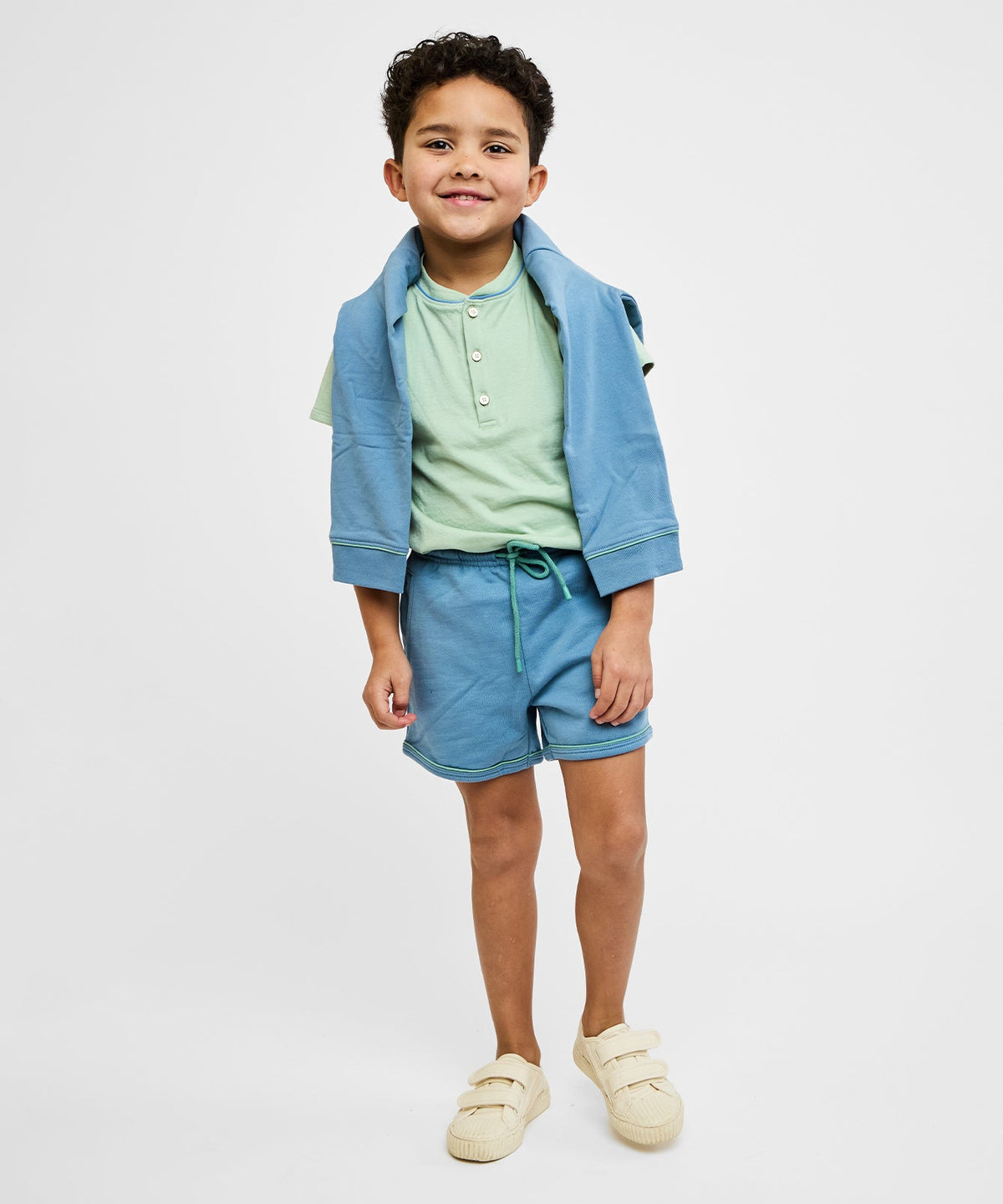 Bailey Short in Dusty Blue