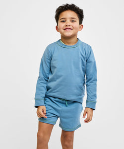 Bailey Short in Dusty Blue