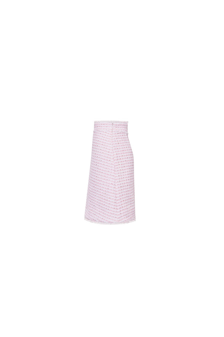 The Ella Skirt in Pink & White