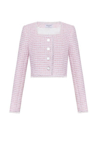 The Winifred Jacket in Pink & White