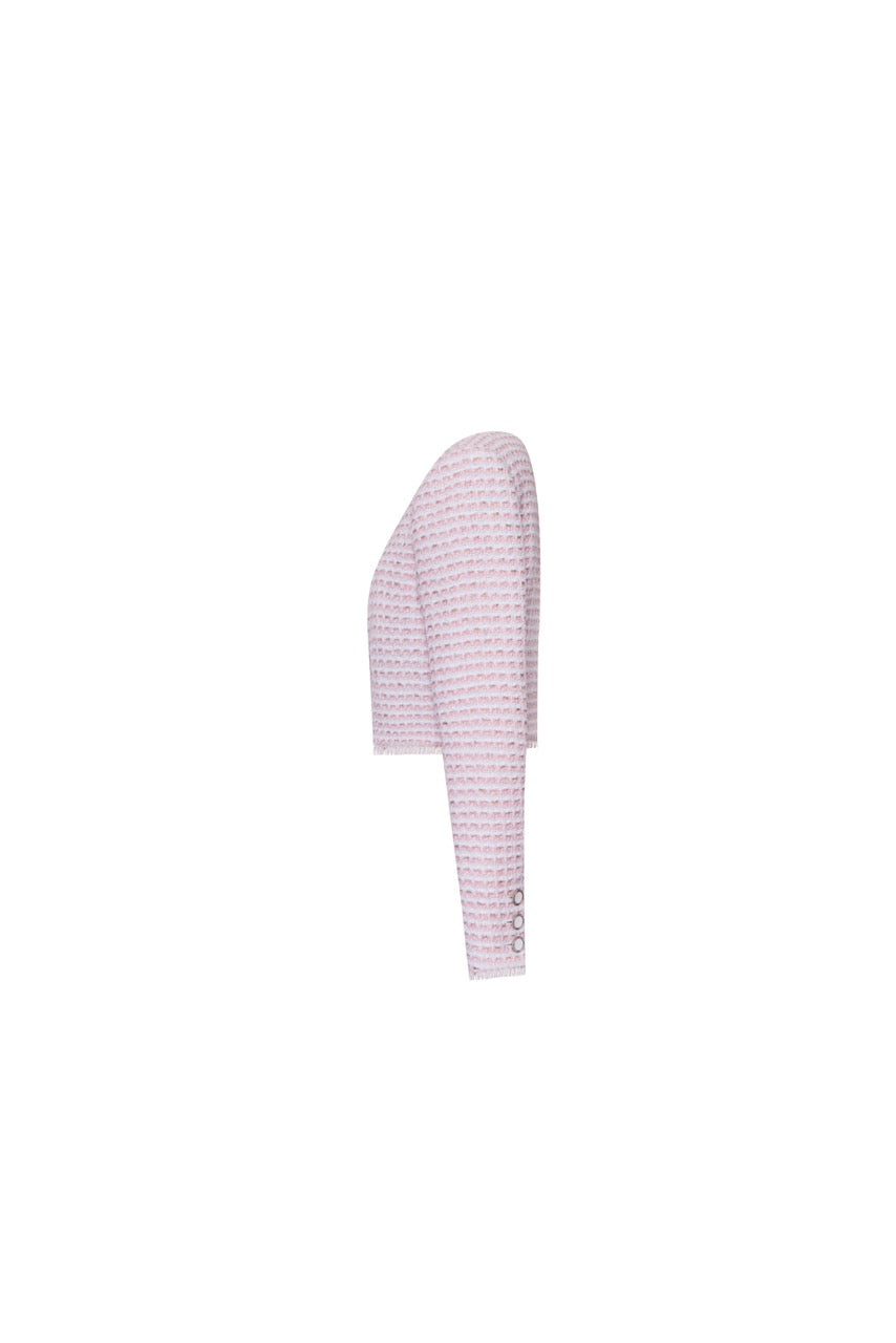 The Winifred Jacket in Pink & White
